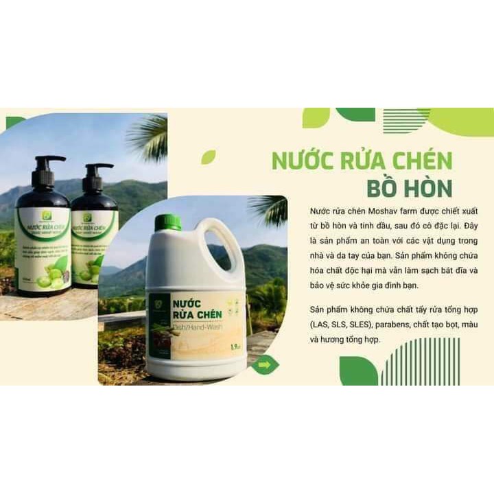 Nước lau sàn / nước giặt bồ hòn The Moshav Farm - Can 3.7 Lít