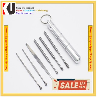 [ Ngoáy tai ] Bộ dụng cụ lấy ráy tai 6 món
