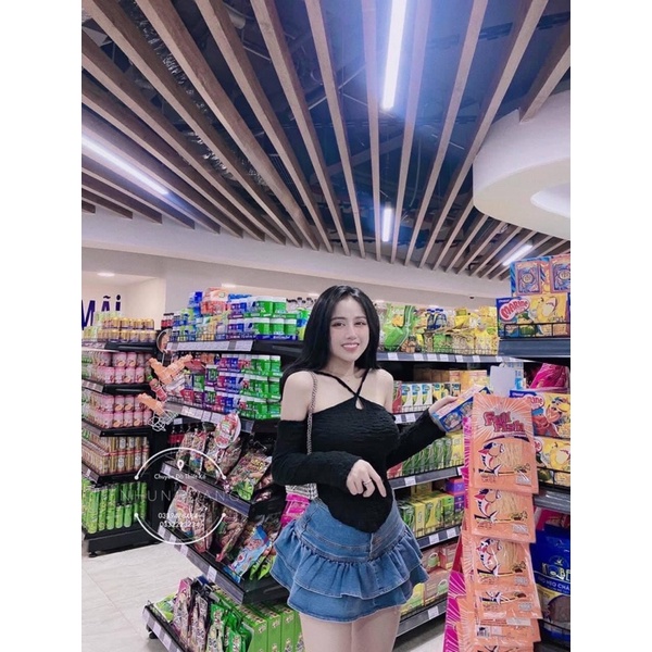 ÁO KIỂU ⚡️FREE SHIP⚡️ ÁO KIỂU SEXY TRỄ VAI TAY DÀI
