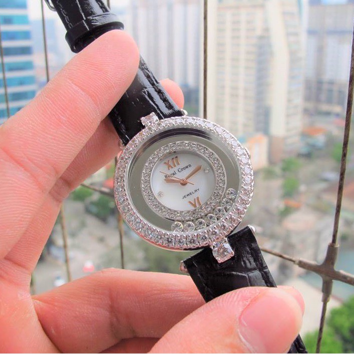 Đồng Hồ Nữ Chính Hãng Dây Da Royal Crown 3628 Chống Nước Chống Xước | BigBuy360 - bigbuy360.vn