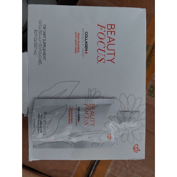 Nước uống Beauty Focus Collagen trẻ hóa làn da hộp 30 gói