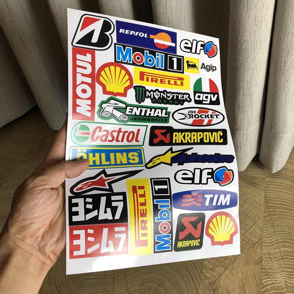 Tem Dán Xe Máy , Decal , Logo [ Mẫu 9 ]