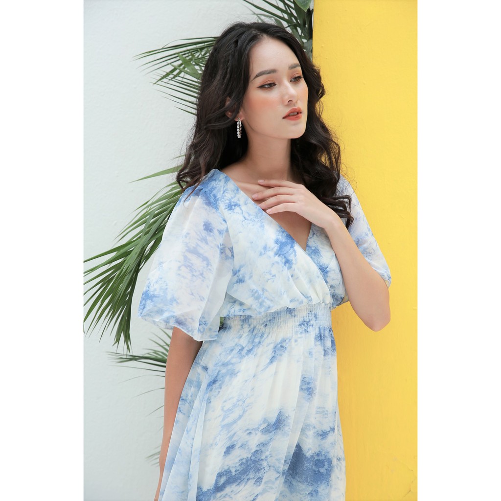 Đầm maxi voan loang màu IFU 2451 | BigBuy360 - bigbuy360.vn
