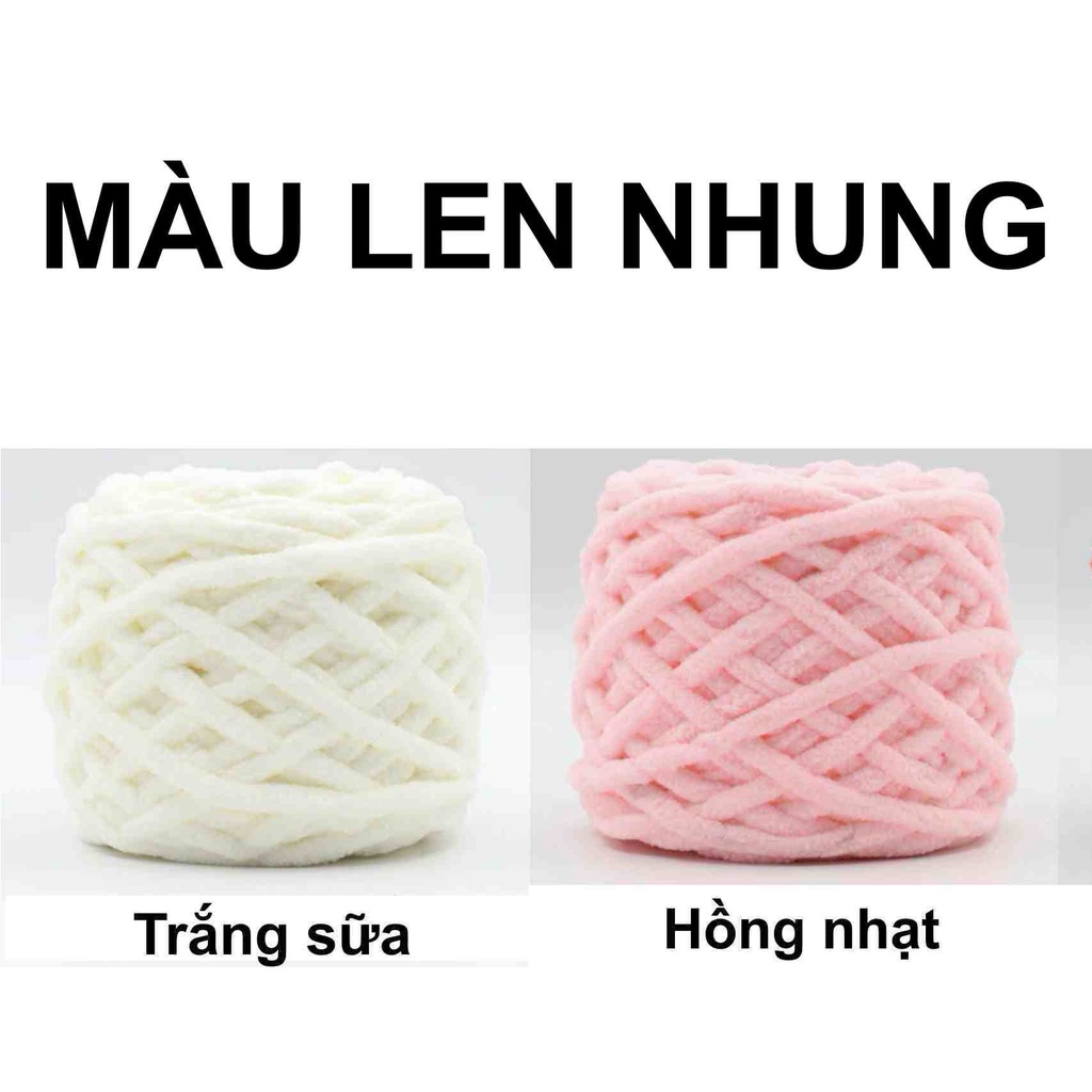 (Có video HD) (Đã gồm kẹp) Gói nguyên vật liệu tự làm kẹp tóc bằng len nhung đơn giản DIY handmade quà tặng người yêu