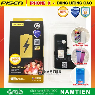 Pin Pisen iPhone X Dung Lượng Cao Chính Hãng