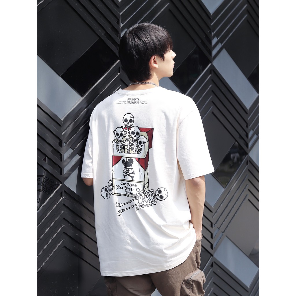 Áo Thun Unisex Bad Habits Tobacco Màu Cream 100% Cotton - Local Brand Chính Hãng | BigBuy360 - bigbuy360.vn