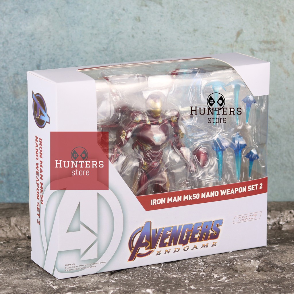 Mô hình Iron Man Mark 50 Nano Weapon Set 2 Shf Avengers Endgame