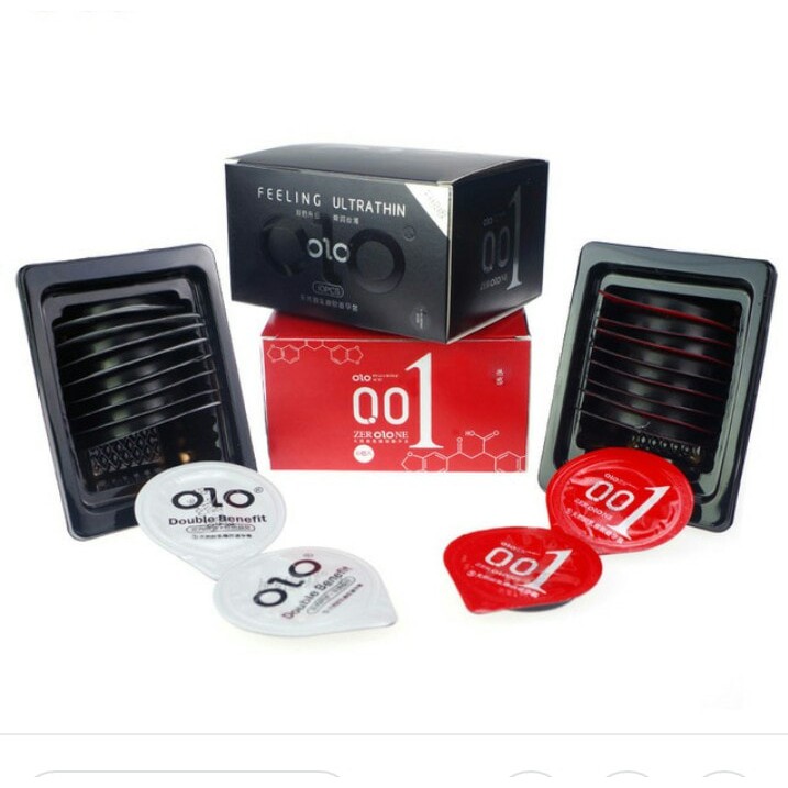 Bao Cao Su Siêu Mỏng, Hương Vani, bcs OLO ZERO ONE 001, Hộp 10 chiếc