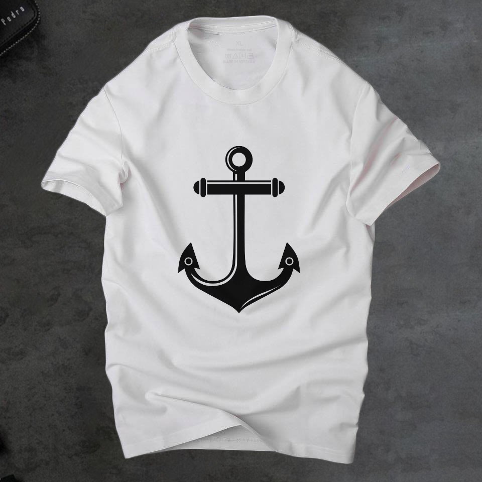 Áo phông nam anchor mỏ neo  phong cách ,áo nam vải cotton 4 chiều cao cấp thoáng mát