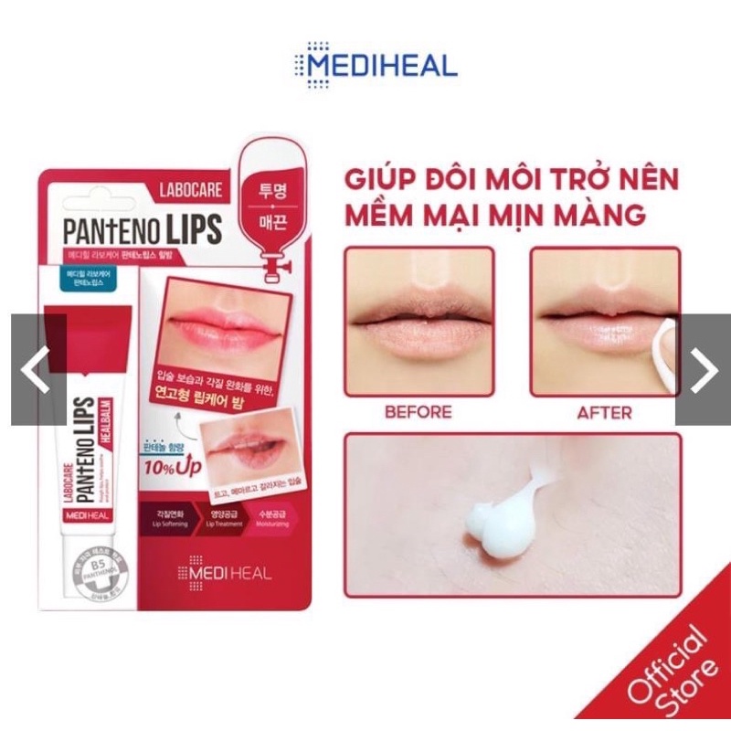 [Chính Hãng]Son Dưỡng Môi Ngày Đêm  Mediheal Labocare Pantenolips Healssence 10ml