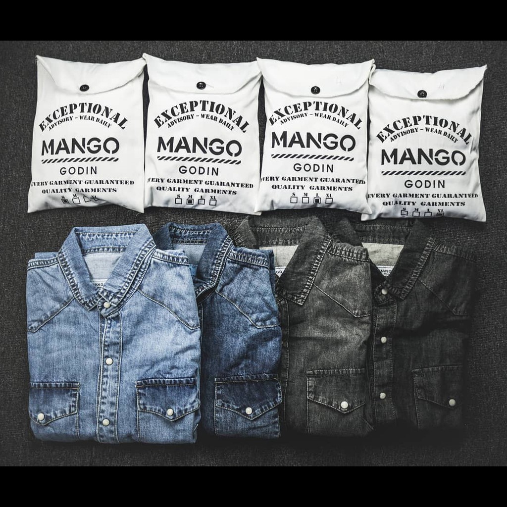 Áo Sơ Mi Dài Tay denim Nam Nữ