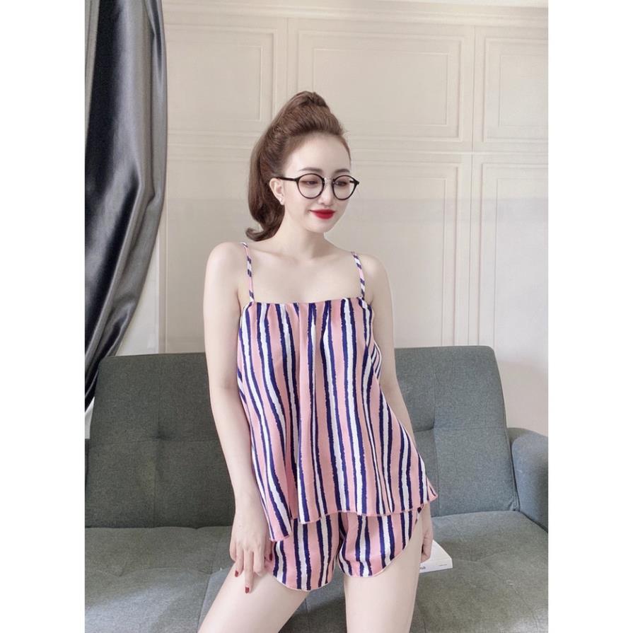 Đồ ngủ sexy 2 dây họa tiết dễ thương chất satin mềm mịn áo có tăng đưa Freesize - ALISA | BigBuy360 - bigbuy360.vn