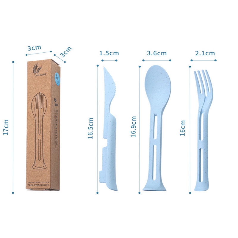 Bộ Dụng Cụ Ăn Uống 3 Trong 1 Tiện Dụng Chất Lượng Cao