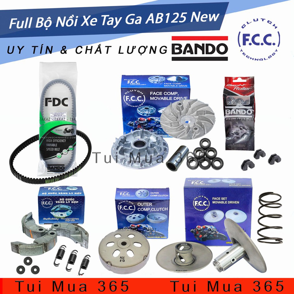 Trọn Bộ Full Cả Bộ Nồi Xe Tay Ga AB125/150, PCX, Vario Đời 2016 Trở Lên