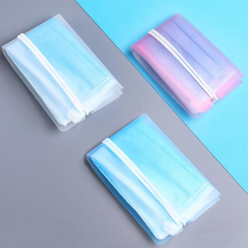 Miếng bảo quản khẩu trang bằng nhựa gấp gọn tiện dụng