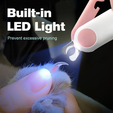Dụng Cụ Cắt Móng Chân Mèo Có Đèn LED Chuyên Nghiệp Cho Thú Cưng