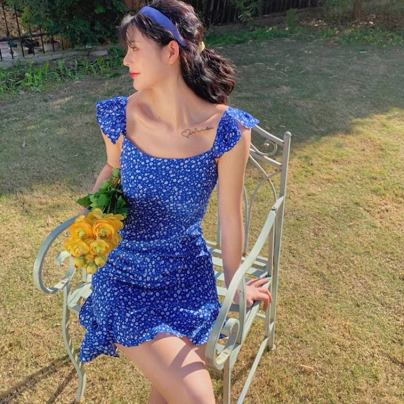 ĐẦM HOA CÁNH TIÊN DÁNG CHỮ A
