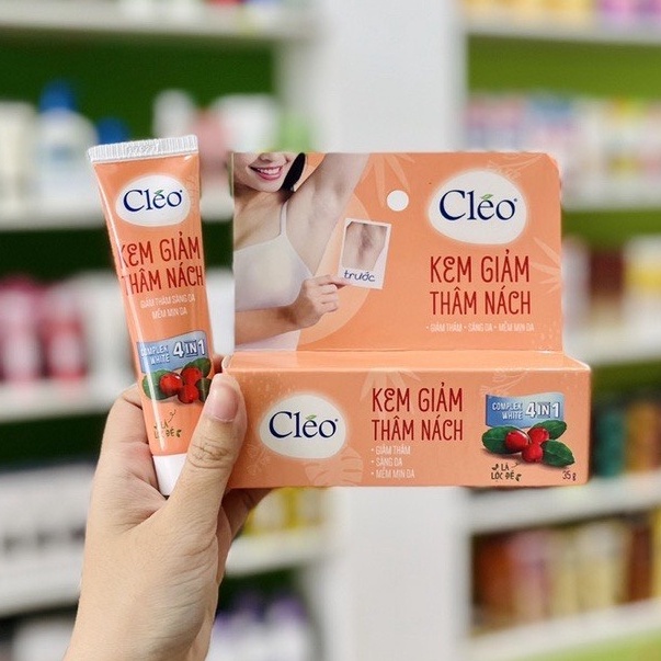Kem Giảm Thâm Nách Và Khử Mùi Cleo Giúp Sáng Da, Mềm Mịn, Thơm Mát 35g hàng chính hãng