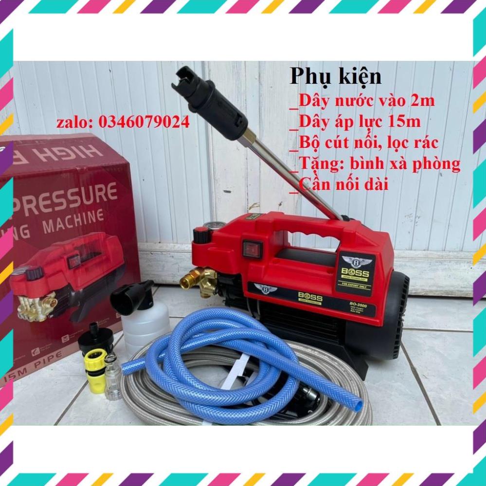 Máy Rửa Xe Boss Japan | Model Bo-3500 | Công Suất 3500W Lõi Đồng 100% . .