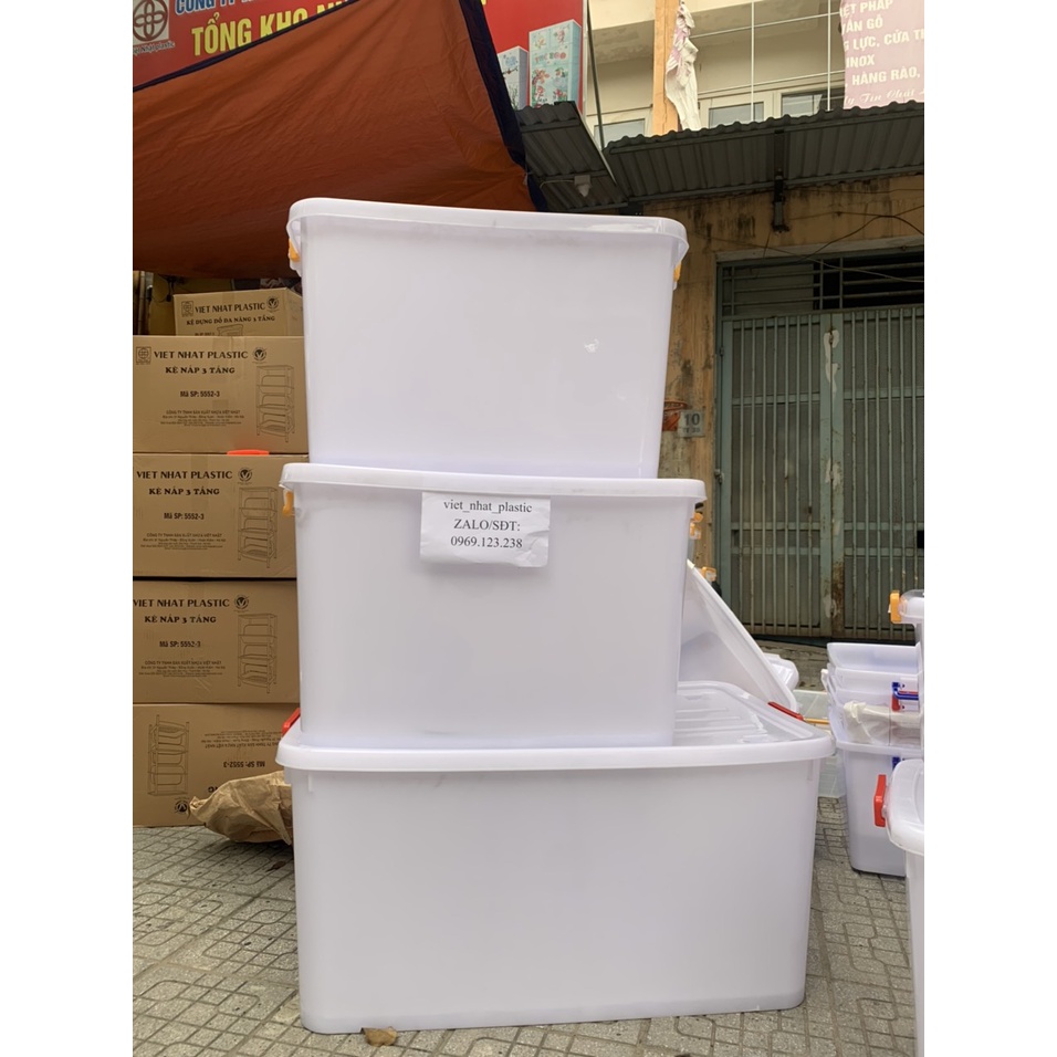 Thùng Nhựa Có Bánh Xe Duy Tân Các Cỡ 15L/30L/55L/90L/120L/140L/220L
