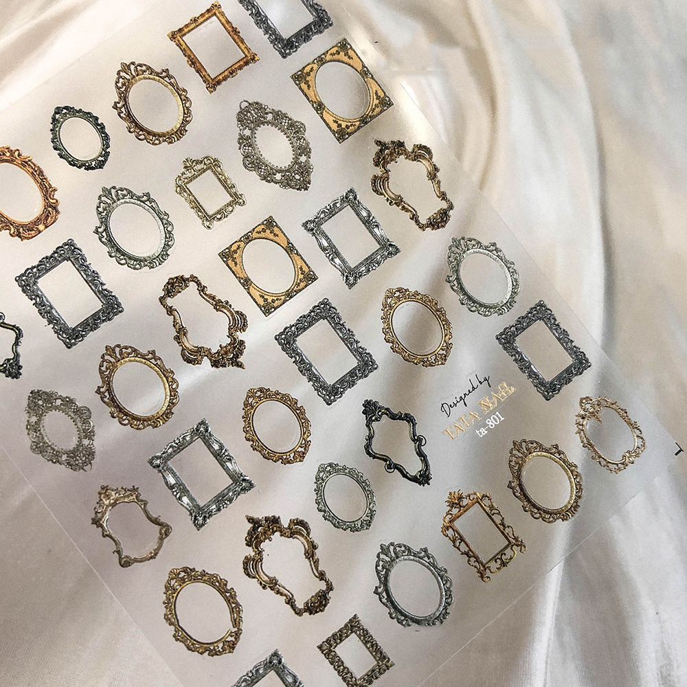 Nhãn dán trang trí móng tay nghệ thuật phong cách boho hợp thời trang