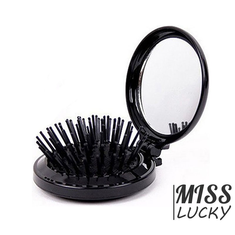 Lược gấp có gương kiểu dáng thời trang cá tính cho nữ