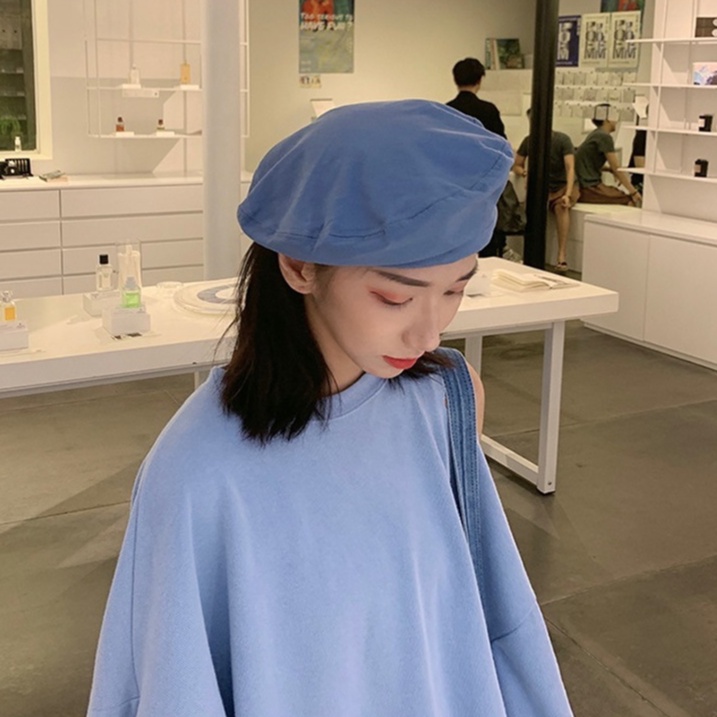 Mũ Nồi Ulzzang Vintage Kaki Cao Cấp Trơn Nhiều Màu Phong Cách Retro, Hàn Quốc - Iclassy_shoes