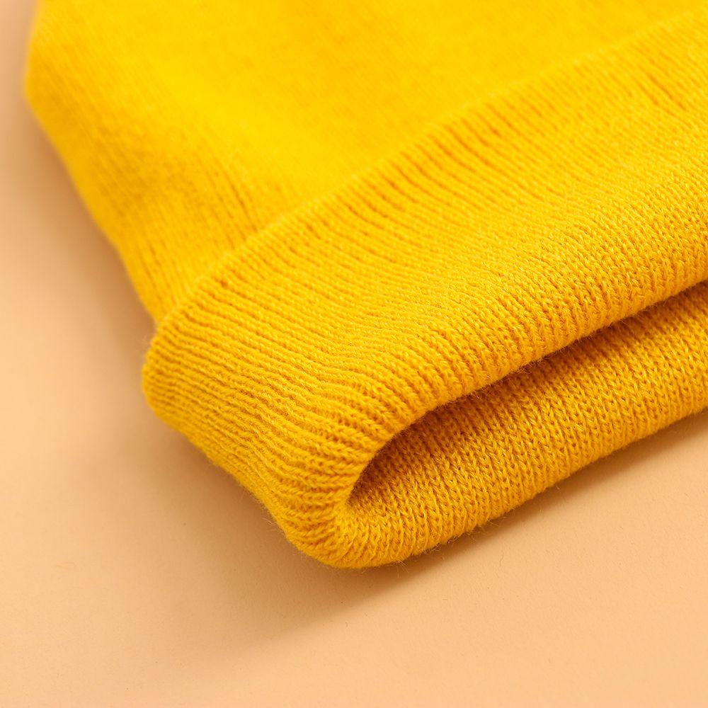 Mũ Beanie Dệt Kim Màu Trơn Dễ Thương Chất Lượng Cao Cho Nữ