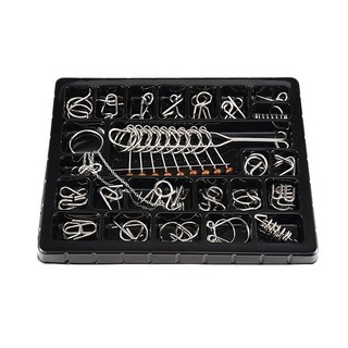 [PUZZLE 25 MÓN] Đồ chơi thông minh tháo sắt kích thích trẻ em tư duy thông minh, metal puzzle 25 món cao cấp