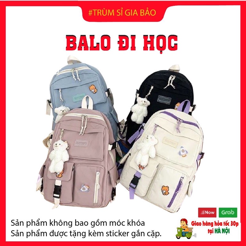 Balo nữ đi học ulzzang thời trang Hàn Quốc , túi xách nữ đẹp hàng cao cấp , cặp sách học sinh sinh viên dễ thương