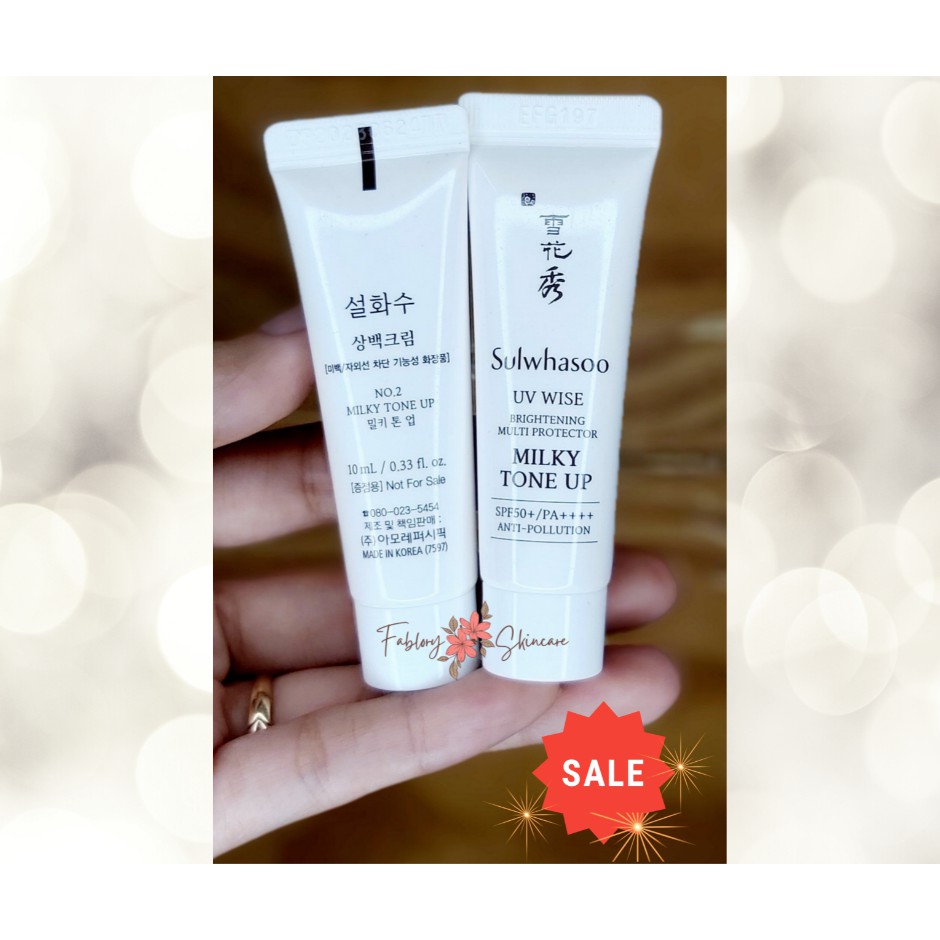 [Hàng chuẩn - Date 2023] Kem chống nắng SULWHASOO MILKY TONE UP No2 (10ml) nâng tông nhẹ, trắng hồng | BigBuy360 - bigbuy360.vn