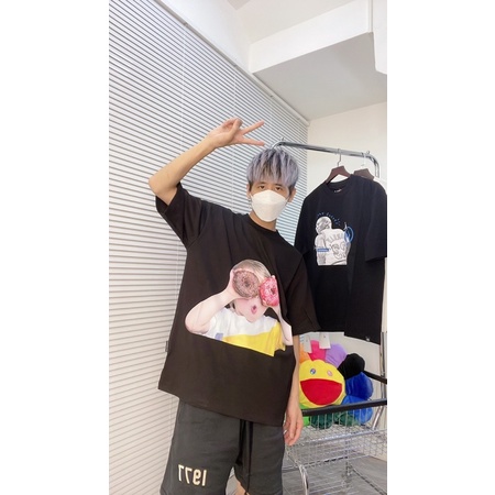 ⚡️[Hight Quality] - Áo tee ADLV Baby face donut cao cấp full tag túi, tee adlv, áo thun adlv
