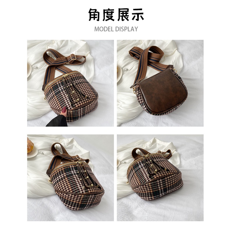 Túi Đeo JASMIN NOIR Chéo Chất Len Thiết Kế Đơn Giản Sang Trọng Cho Nữ