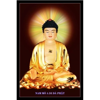 Tranh Dán Tường VTC- A Di Đà Phật 007- KT: 65x100cm