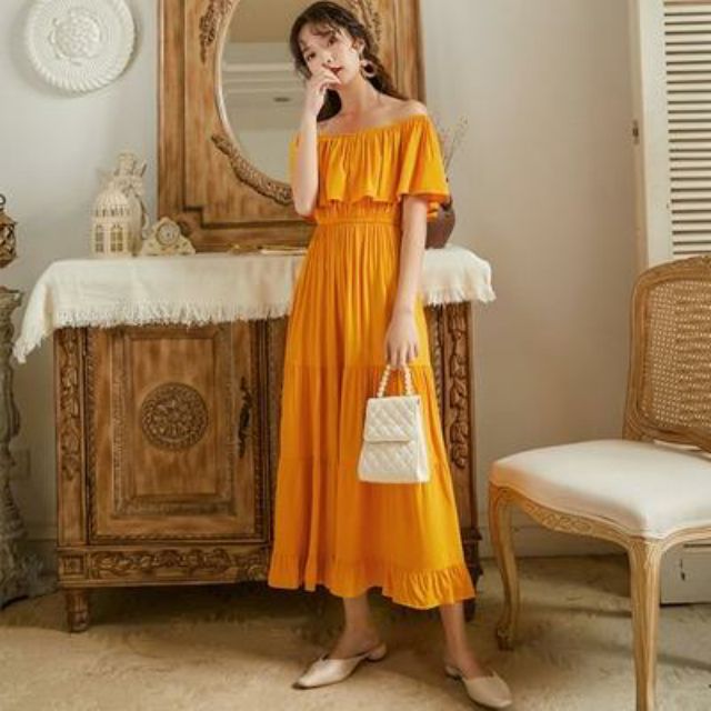 Váy Maxi Trễ Vai