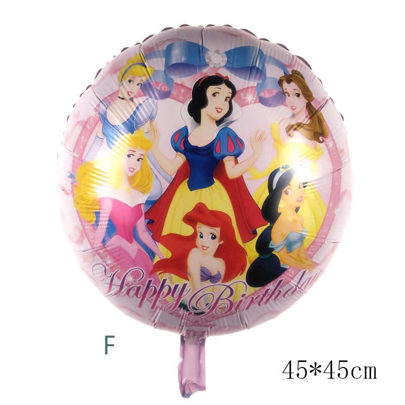 Bóng bay hình Bạch Tuyết công chúa Elsa Anna 18 inch phù hợp trang trí tiệc sinh nhật đồ chơi cho trẻ