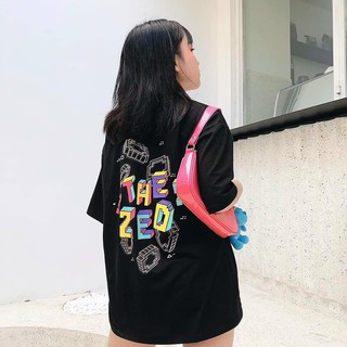 Áo Thun in hình thời trang unisex phong cách oversize THE ZED Tee phông cotton co giãn cặp đôi nam nữ tay lỡ mùa hè