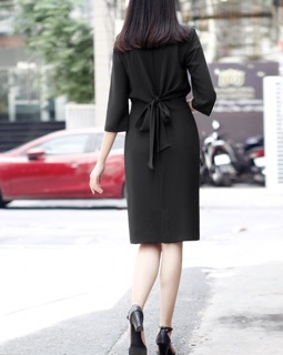 Đầm Warehouse thắt nơ