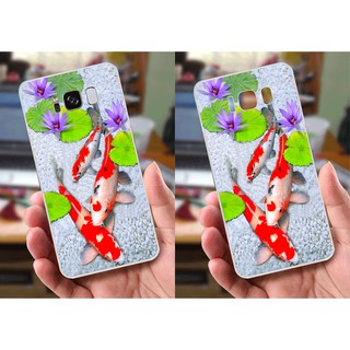 Ốp lưng Samsung S8 Plus (dẻo viền trắng trong) - Hình Chim Công, Cá Chép, Cò
