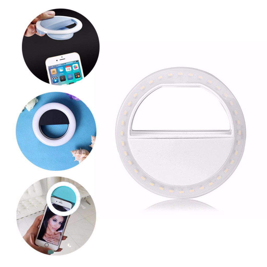 Đèn LED kẹp điện thoại hỗ trợ chụp hình Selfie