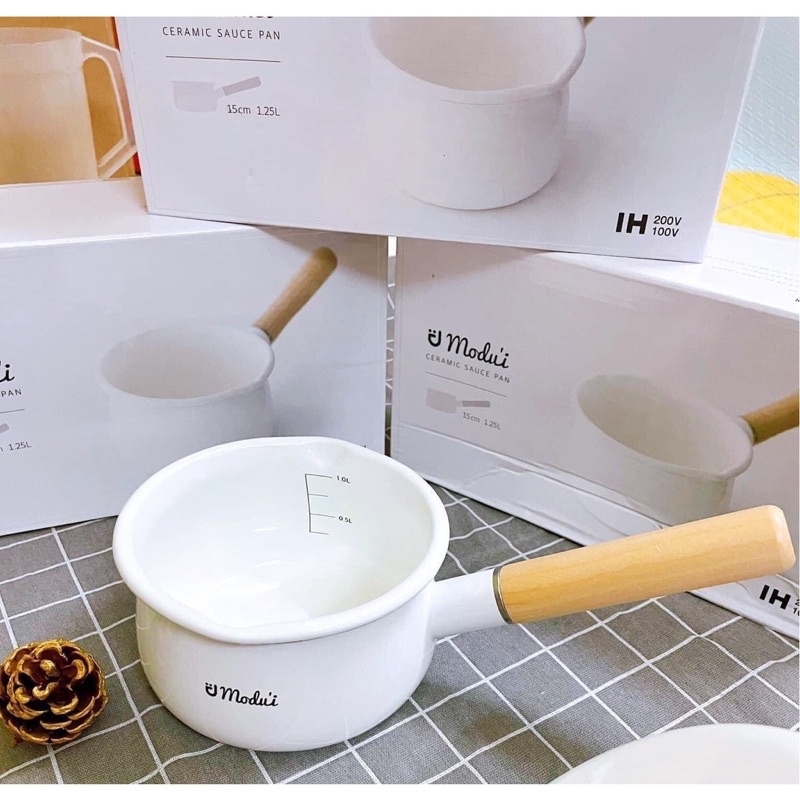 Nồi Modui Kiểu Dáng Hàn Quốc Tráng Men Sứ Chống Dính Tiện Lợi