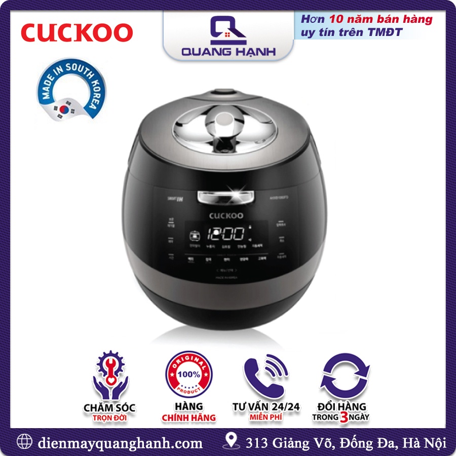 Nồi cơm điện cao tần Cuckoo AHXB-1060FD CRP-AHXB1060FD [Sản xuất tại Hàn Quốc, Bảo hành 24 tháng]