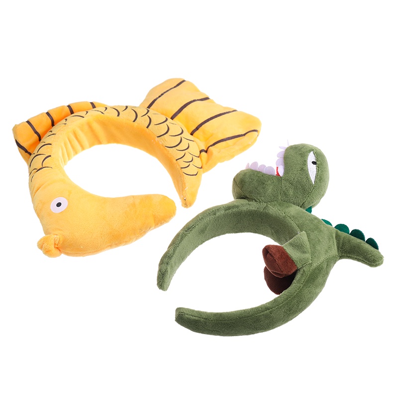 Băng Đô Rửa Mặt Hình Khủng Long/Cá Mập Phong Cách Hàn Quốc