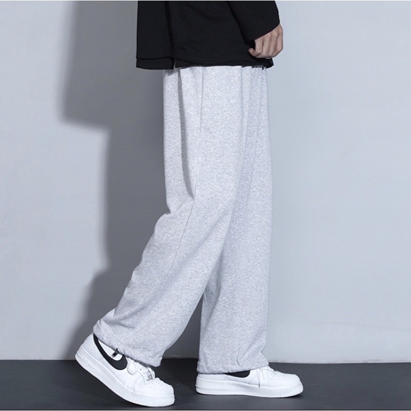 QUẦN JOGGER XÁM CHUN ỐNG MẶC 2 KIỂU