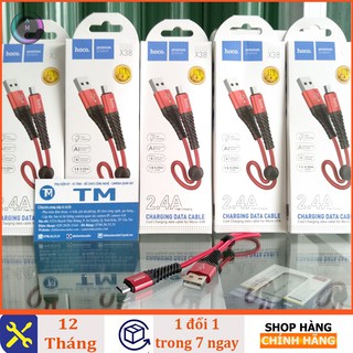 Cáp sạc hoco X38 Micro Lightning Type C 25cm