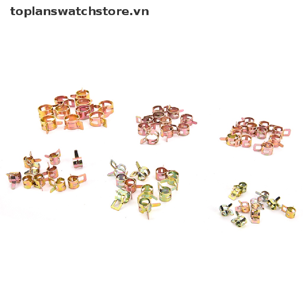 Toplanswatchstore Set 10 Kẹp Lò Xo Kẹp Ống Dẫn Nước / Dầu Dạng Lò Xo