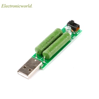 Usb mini tải điện trở 2a / 1a với công tắc 1a đèn led xanh đỏ 2a