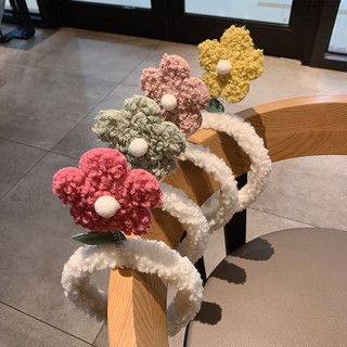 Băng đô bờm cài tóc hoa mầm cây lò xo không kèm tai gấu chuột cute dễ thương