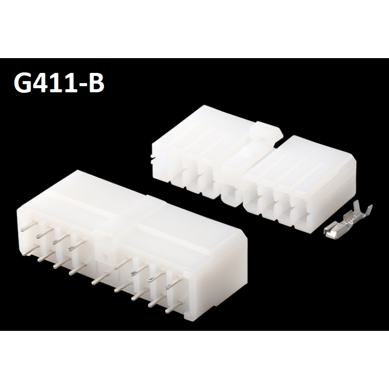 G411-Giắc cắm Đầu cắm tấm hàn 17 lỗ 3mm