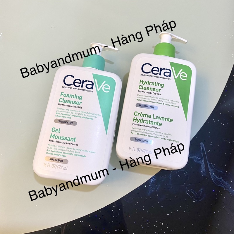 Sữa Rửa Mặt Cerave dịu nhẹ cho da dầu mụn, da khô